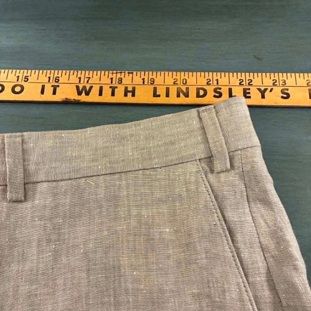 Joseph Abboud Linen Dress Pants Mens 44x32 Grey n Slim Fit Trousers Coastal